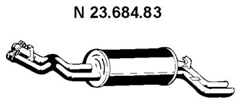EBERSPACHER 2368483 -  Глушитель выхлопных газов конечный