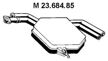 EBERSPACHER 2368485 -  Средний глушитель выхлопных газов
