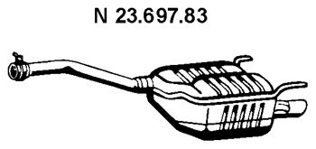 EBERSPACHER 2369783 -  Глушитель выхлопных газов конечный
