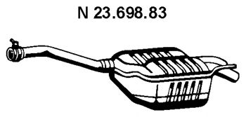 EBERSPACHER 2369883 -  Глушитель выхлопных газов конечный