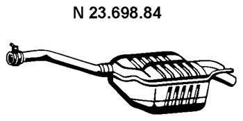 EBERSPACHER 2369884 -  Глушитель выхлопных газов конечный