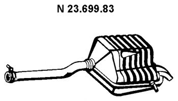 EBERSPACHER 2369983 -  Глушитель выхлопных газов конечный