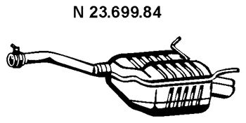 EBERSPACHER 2369984 -  Глушитель выхлопных газов конечный
