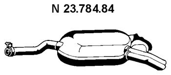 EBERSPACHER 2378484 -  Глушитель выхлопных газов конечный