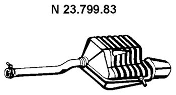 EBERSPACHER 2379983 -  Глушитель выхлопных газов конечный