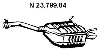 EBERSPACHER 2379984 -  Глушитель выхлопных газов конечный
