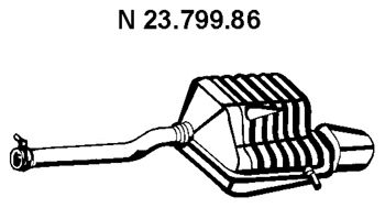 EBERSPACHER 2379986 -  Глушитель выхлопных газов конечный