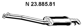 EBERSPACHER 2388581 -  Глушитель выхлопных газов конечный