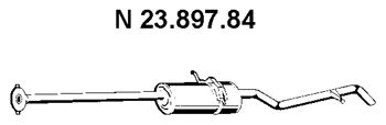 EBERSPACHER 2389784 -  Глушитель выхлопных газов конечный