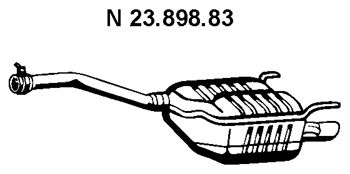 EBERSPACHER 2389883 -  Глушитель выхлопных газов конечный