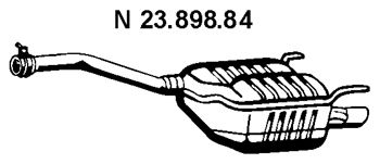 EBERSPACHER 2389884 -  Глушитель выхлопных газов конечный