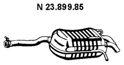 EBERSPACHER 2389985 -  Глушитель выхлопных газов конечный