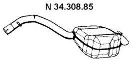 EBERSPACHER 3430885 -  Глушитель выхлопных газов конечный
