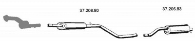 EBERSPACHER 372006 -  Средний глушитель выхлопных газов