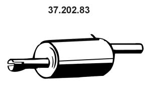 EBERSPACHER 3720283 -  Глушитель выхлопных газов конечный