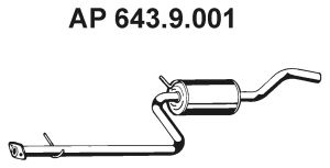 EBERSPACHER 6439001 -  Средний глушитель выхлопных газов