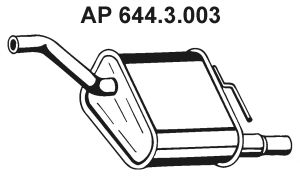 EBERSPACHER 6443003 -  Глушитель выхлопных газов конечный