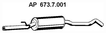 EBERSPACHER 6737001 -  Средний глушитель выхлопных газов