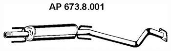EBERSPACHER 6738001 -  Средний глушитель выхлопных газов