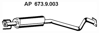 EBERSPACHER 6739003 -  Средний глушитель выхлопных газов