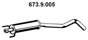 EBERSPACHER 6739005 -  Средний глушитель выхлопных газов