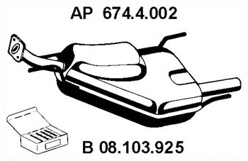 EBERSPACHER 6744002 -  Глушитель выхлопных газов конечный