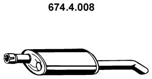 EBERSPACHER 6744008 -  Глушитель выхлопных газов конечный