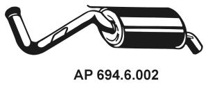 EBERSPACHER 6946002 -  Глушитель выхлопных газов конечный