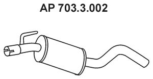 EBERSPACHER 7033002 -  Средний глушитель выхлопных газов