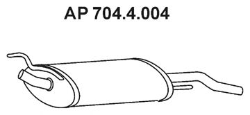 EBERSPACHER 7044004 -  Глушитель выхлопных газов конечный