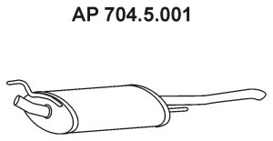 EBERSPACHER 7045001 -  Глушитель выхлопных газов конечный