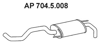 EBERSPACHER 7045008 -  Глушитель выхлопных газов конечный
