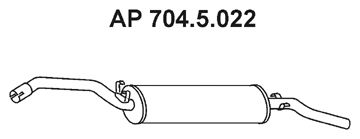 EBERSPACHER 7045022 -  Глушитель выхлопных газов конечный