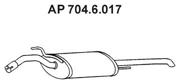 EBERSPACHER 7046017 -  Глушитель выхлопных газов конечный