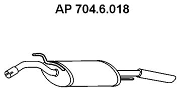EBERSPACHER 7046018 -  Глушитель выхлопных газов конечный