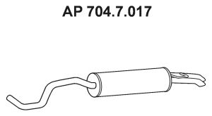 EBERSPACHER 7047017 -  Глушитель выхлопных газов конечный