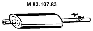 EBERSPACHER 8310783 -  Средний глушитель выхлопных газов
