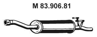 EBERSPACHER 8390681 -  Средний глушитель выхлопных газов