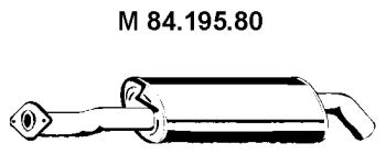 EBERSPACHER 8419580 -  Средний глушитель выхлопных газов
