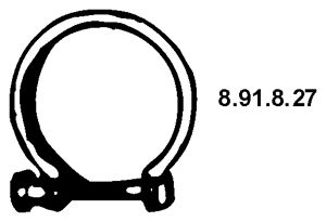 EBERSPACHER 891827 -  Соединительные элементы, система выпуска