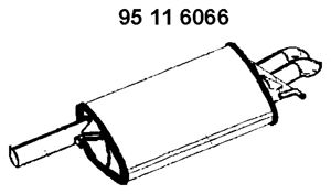 EBERSPACHER 95116066 -  Глушитель выхлопных газов конечный