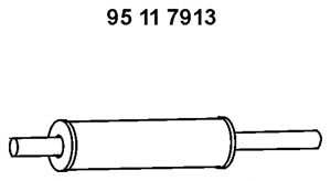 EBERSPACHER 95117913 -  Предглушитель выхлопных газов