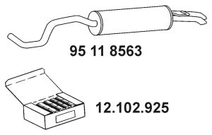 EBERSPACHER 95118563 -  Глушитель выхлопных газов конечный