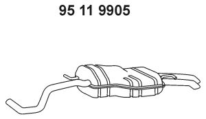 EBERSPACHER 95119905 -  Глушитель выхлопных газов конечный