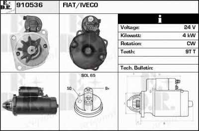 EDR 910536 - Стартер