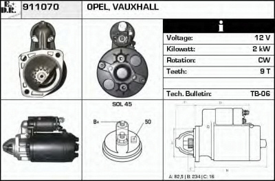 EDR 911070 -  Стартер