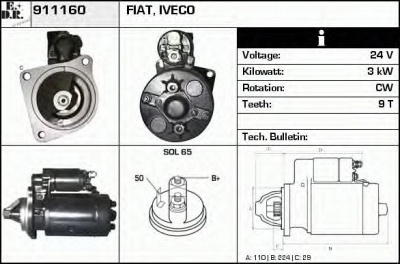 EDR 911160 - Стартер