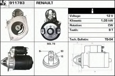EDR 911783 - Стартер