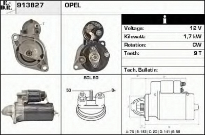EDR 913827 - Стартер