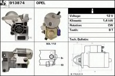 EDR 913874 -  Стартер